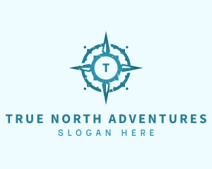 Adventure Compass Navigation logo design