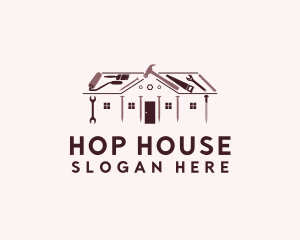 Renovation Tool House logo design