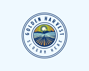 Farm Field Mountain logo design