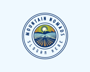 Farm Field Mountain logo design