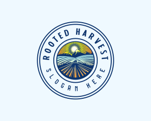 Farm Field Mountain logo design