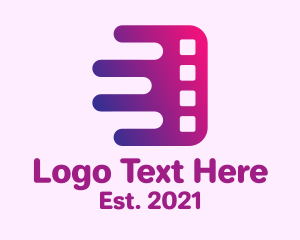 Fast Film Strip logo design