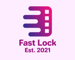 Fast Film Strip logo design