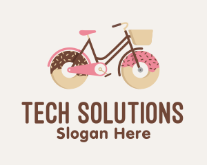 Doughnut Bicycle Cycle Logo