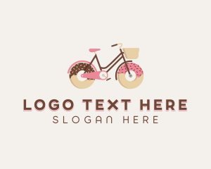 Doughnut Bicycle Cycle logo design