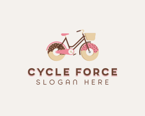 Doughnut Bicycle Cycle logo design