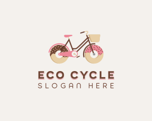 Doughnut Bicycle Cycle logo design