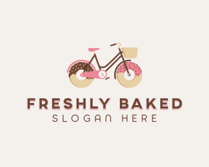 Doughnut Bicycle Cycle logo design