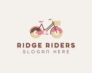 Doughnut Bicycle Cycle logo design