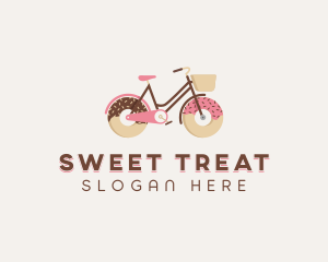 Doughnut Bicycle Cycle logo design