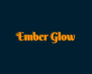 Whimsical Orange Glow logo design