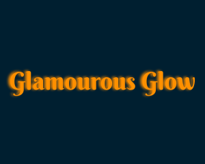 Whimsical Orange Glow logo design