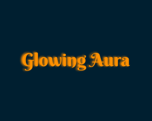 Whimsical Orange Glow logo design