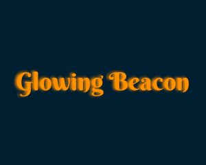 Whimsical Orange Glow logo design