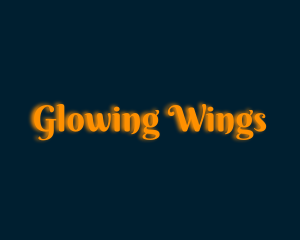 Whimsical Orange Glow logo design