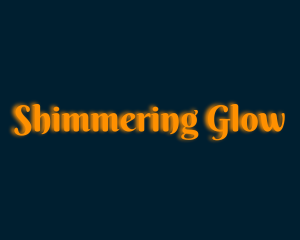 Whimsical Orange Glow logo design