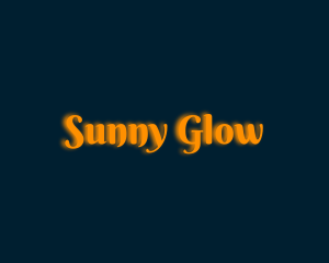 Whimsical Orange Glow logo design