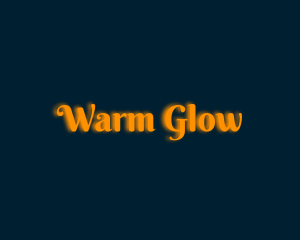 Whimsical Orange Glow logo design