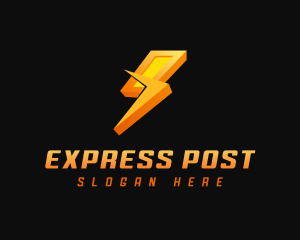 Lightning Electrical Express logo design