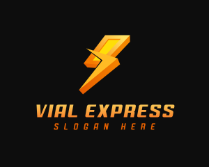 Lightning Electrical Express logo design