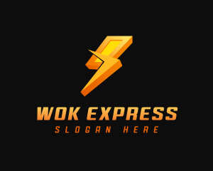 Lightning Electrical Express logo design