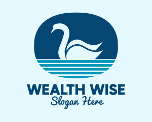 Blue Pond Swan  Logo