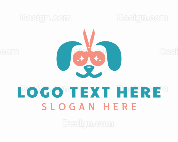 Dog Pet Grooming Logo