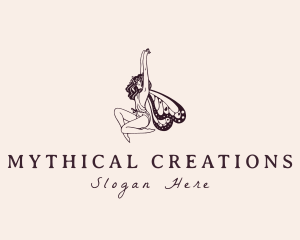 Beautiful Mythical Fairy logo