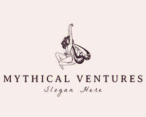 Beautiful Mythical Fairy logo design