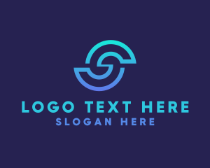 Firm - Digital Technology Firm Letter S logo design