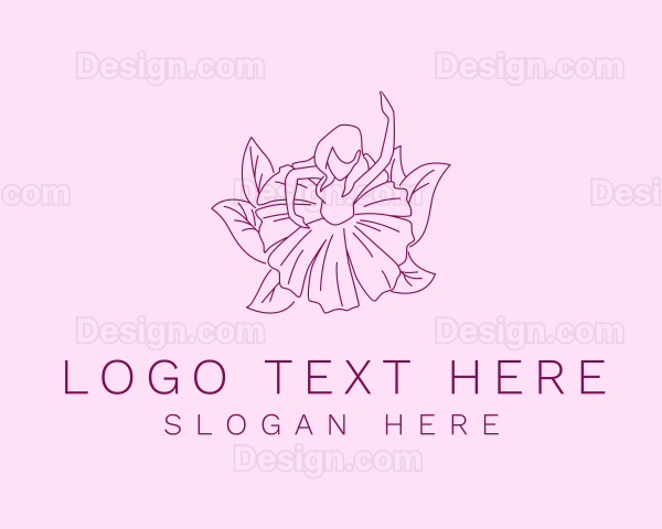 Lady Flower Dress Logo