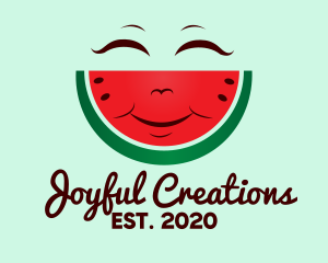 Happy Watermelon Fruit  logo