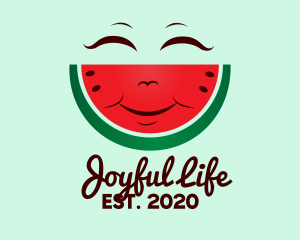 Happy Watermelon Fruit  logo