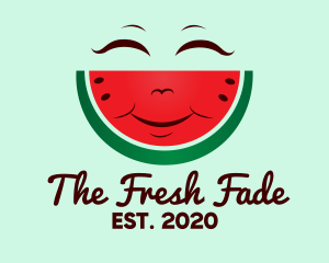 Happy Watermelon Fruit  logo design