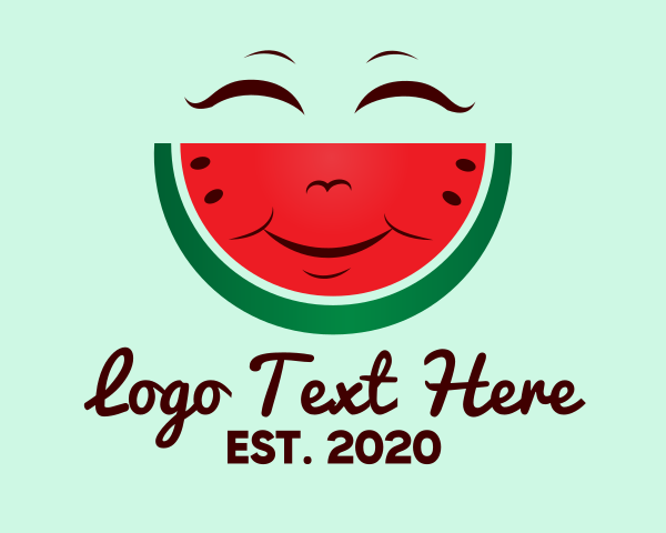 Happy Watermelon Fruit  logo