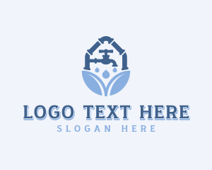 Spigot Eco Plumbing logo design