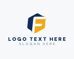 Logistics Hexagon Letter F Logo