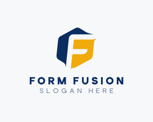 Logistics Hexagon Letter F logo design