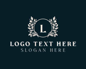 Floral Wreath Boutique logo design