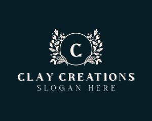 Floral Wreath Boutique logo design