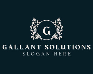 Floral Wreath Boutique logo design