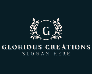 Floral Wreath Boutique logo design