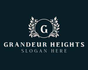 Floral Wreath Boutique logo design