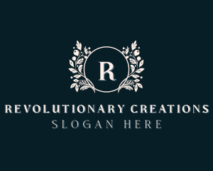 Floral Wreath Boutique logo design