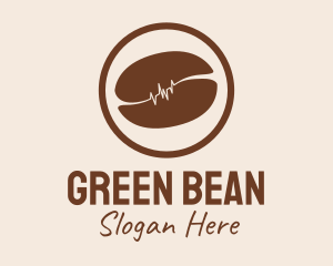 Brown Coffee Bean Farm  logo design