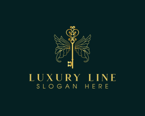 Luxury Key Wing logo design