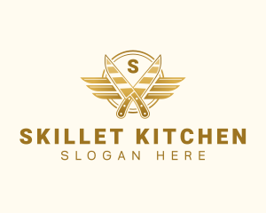 Knife Blade Butcher logo design