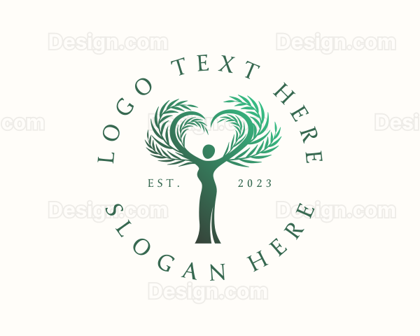 Female Tree Heart Logo