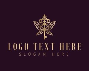 Elegant Key Wings logo design