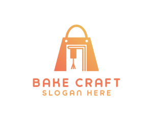 Baking Pastry Shopping Bag logo design